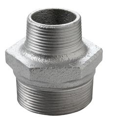 Mamelon fileté réduit, fonte noire, 2.1/2" x 6/4" MM, Atusa fig 245